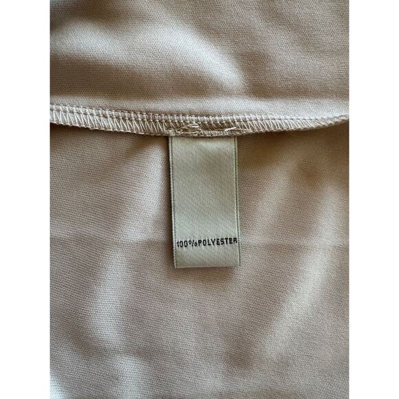 Neiman Marcus Embroidered Mesh Overlay Floral Tan Dress Sz 10 Church Wedding - Picture 7 of 13